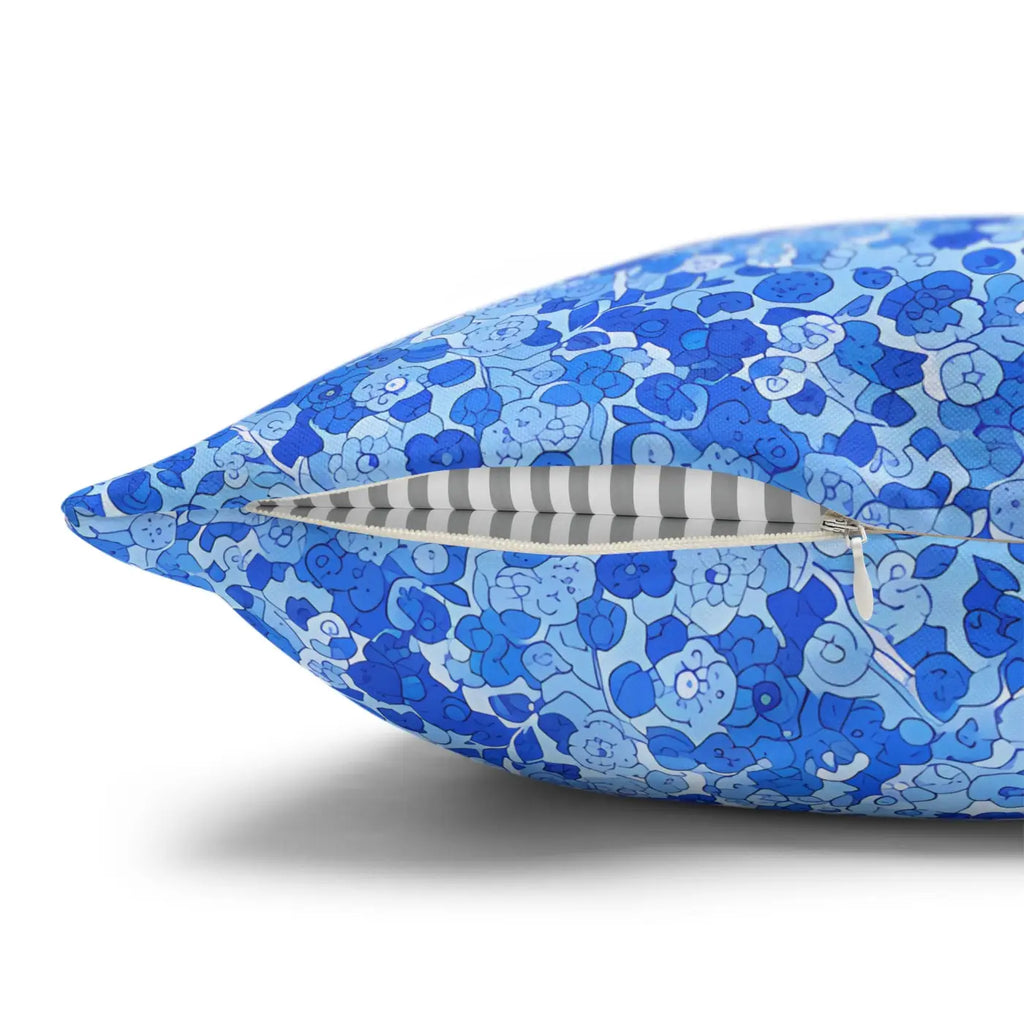 Blue Watercolor Dot Cushion - Ocean Inspired Decor - DipaliZ
