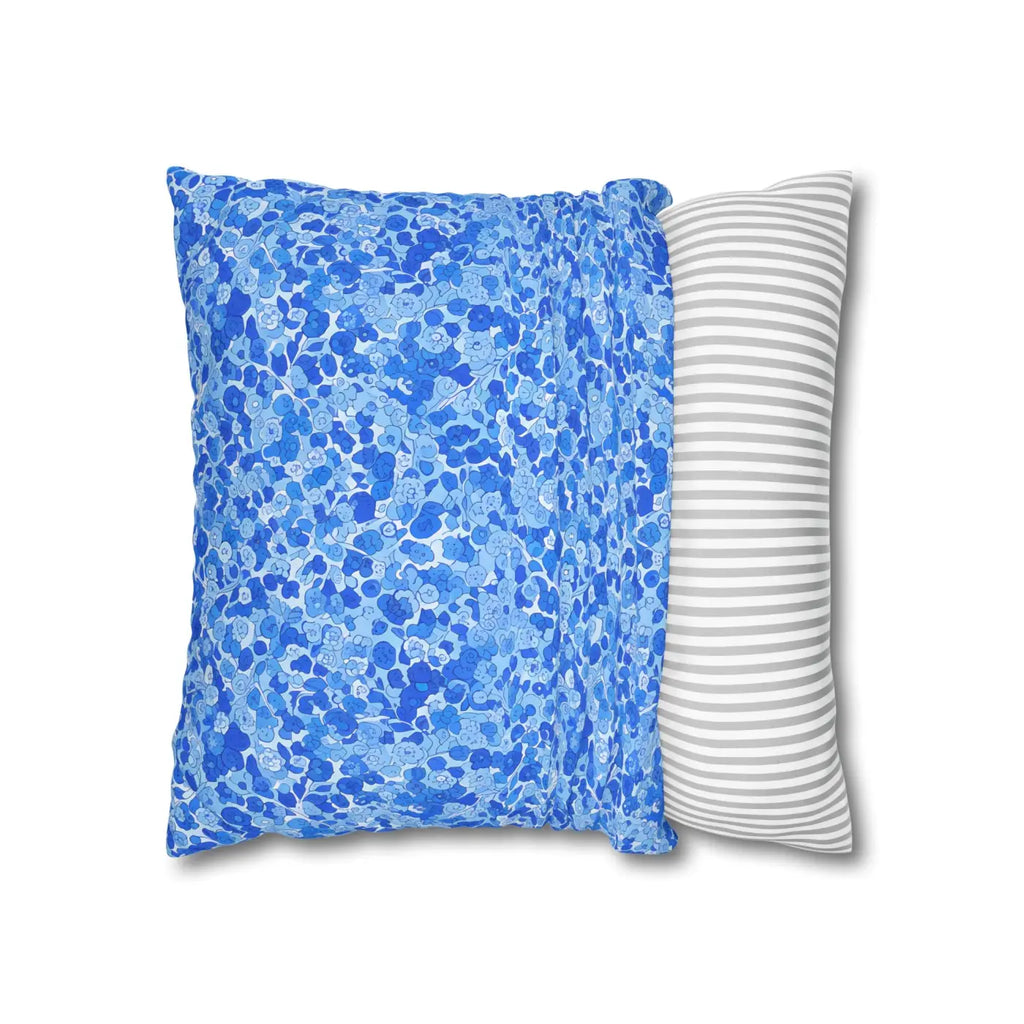 Blue Watercolor Dot Cushion - Ocean Inspired Decor - DipaliZ