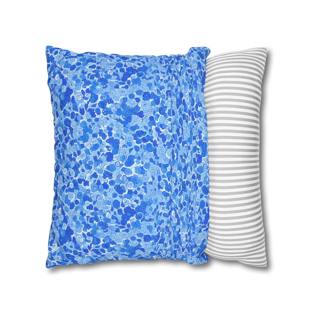Blue Watercolor Dot Cushion - Ocean Inspired Decor - DipaliZ