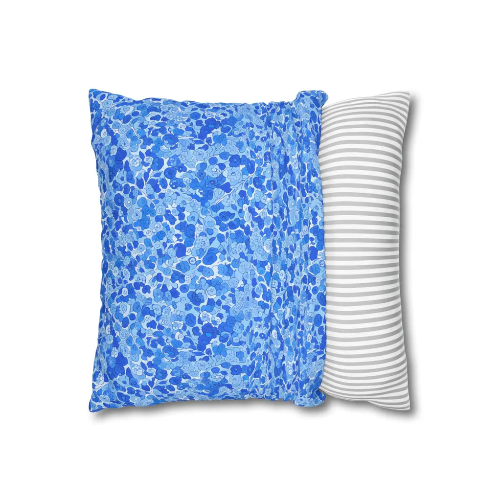 Blue Watercolor Dot Cushion - Ocean Inspired Decor - DipaliZ