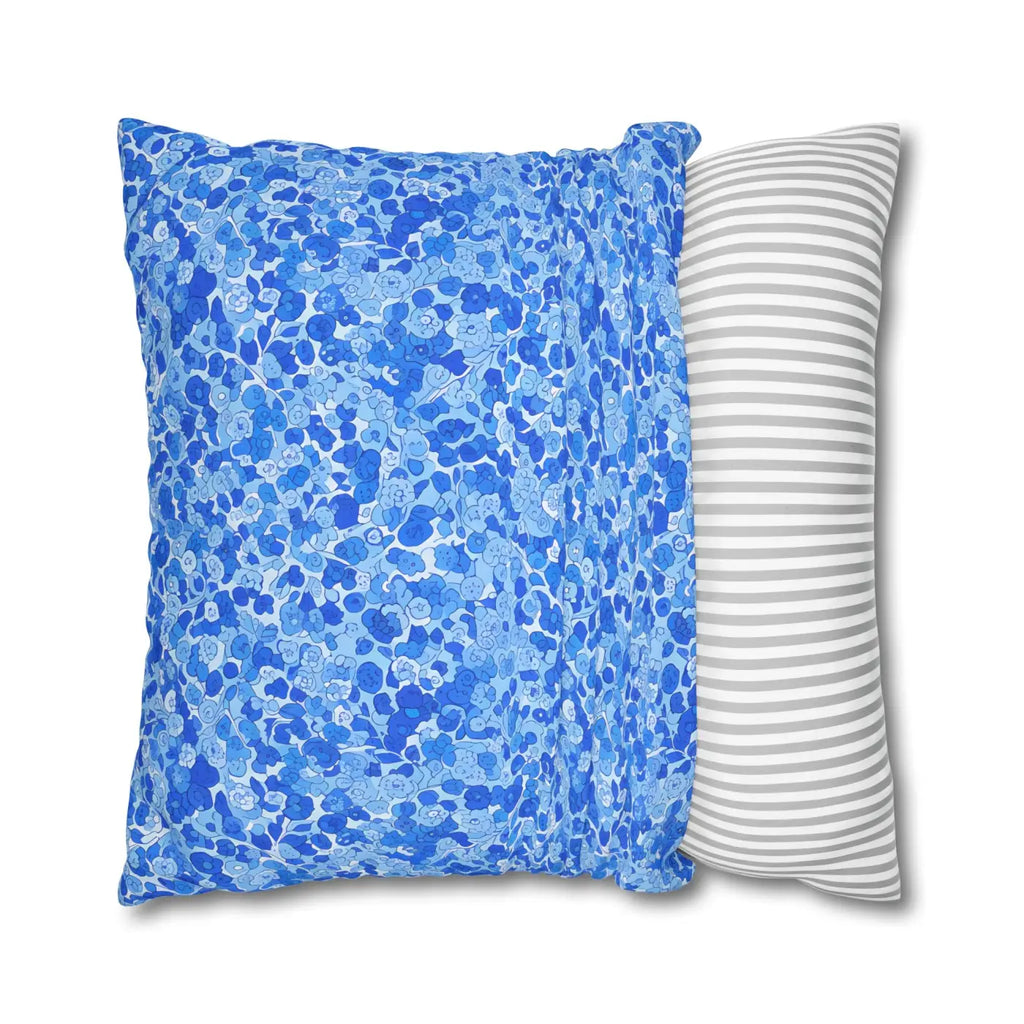 Blue Watercolor Dot Cushion - Ocean Inspired Decor - DipaliZ