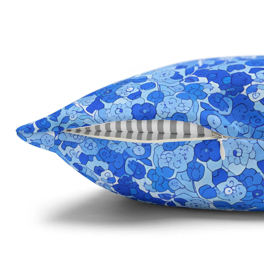 Blue Watercolor Dot Cushion - Ocean Inspired Decor - DipaliZ
