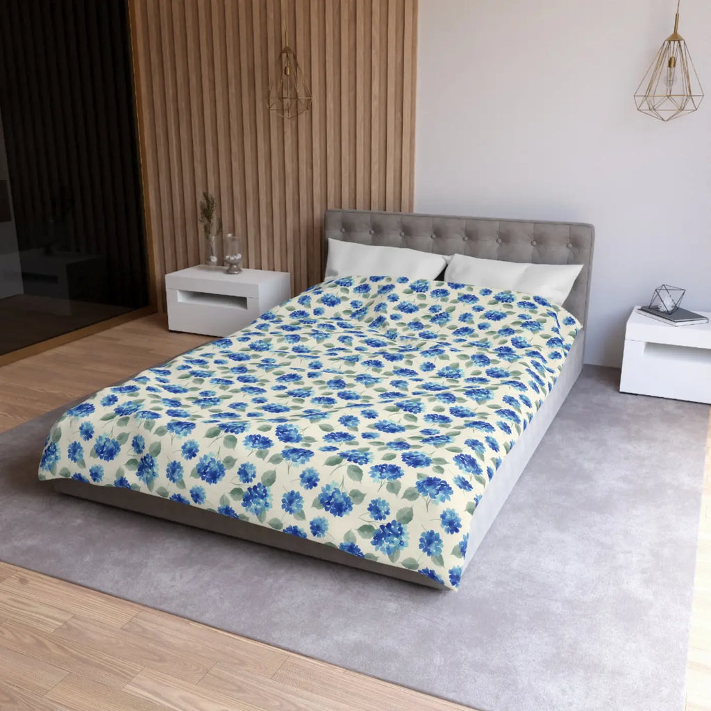 Watercolor Floral Duvet Cover - Garden Retreat Design - DipaliZ
