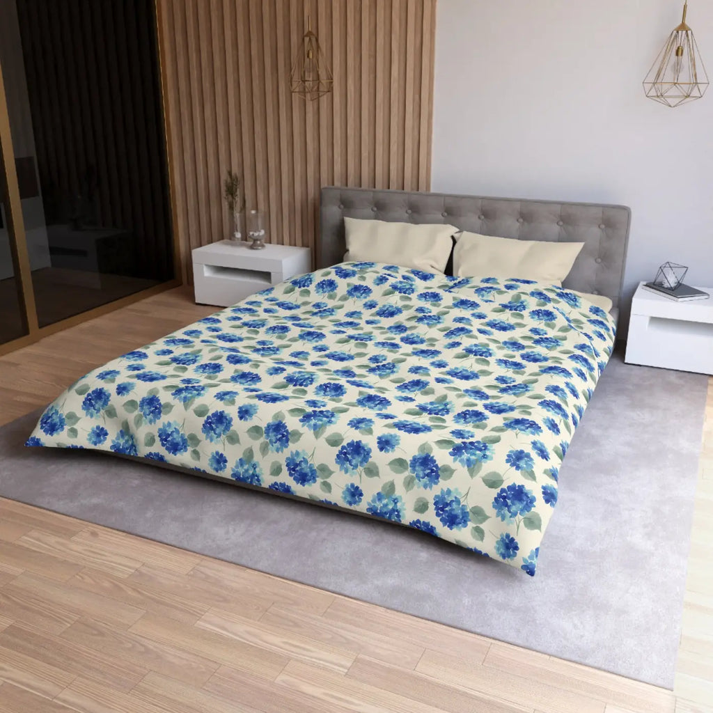 Watercolor Floral Duvet Cover - Garden Retreat Design - DipaliZ