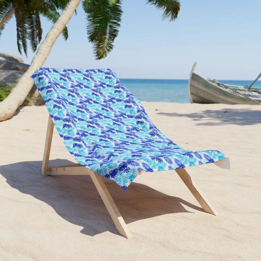 Watercolor Waves Beach Towel - Reinforced Hemmed Edges - DipaliZ