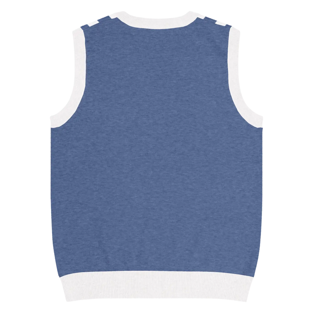 Stripe Knit Vest - Nautical Style with Jacquard Detailing - DipaliZ