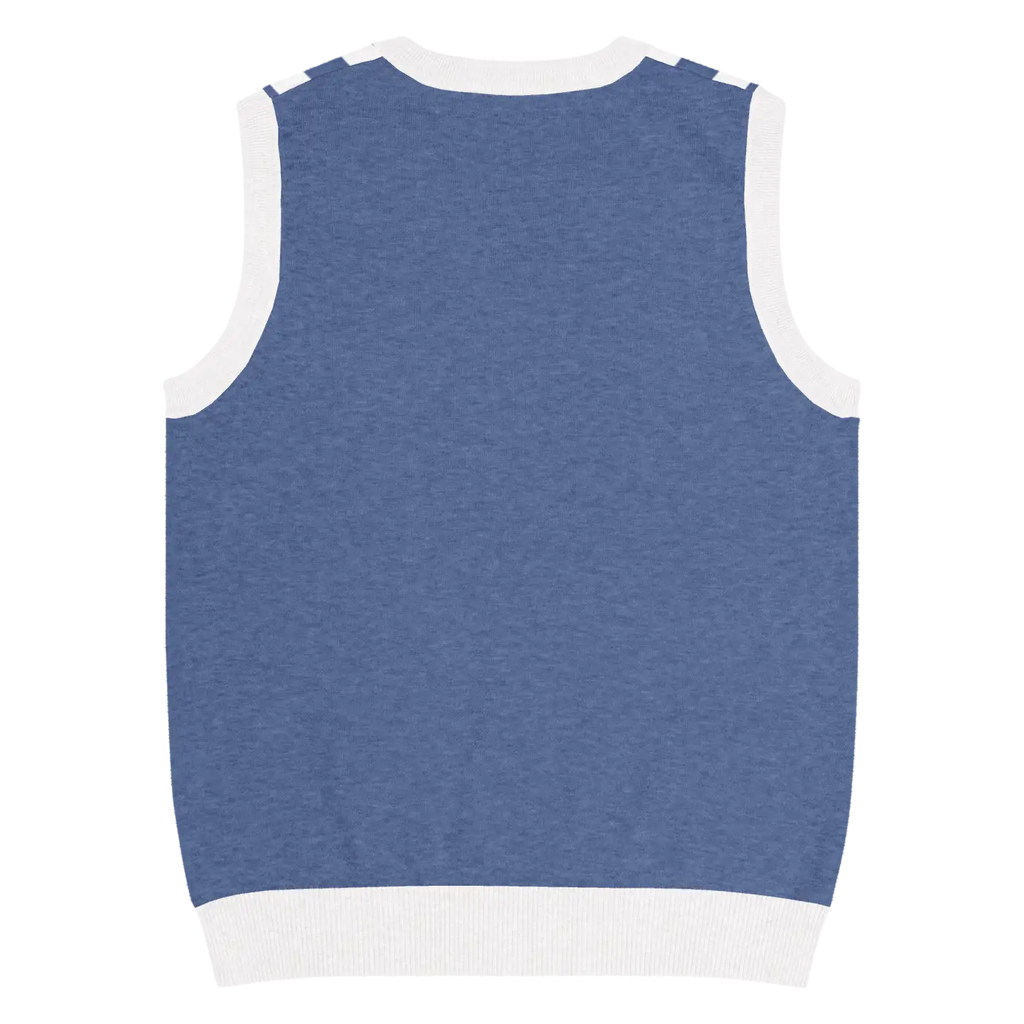 Stripe Knit Vest - Nautical Style with Jacquard Detailing - DipaliZ