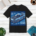 Unisex Jersey Short Sleeve Tee - Car Blueprint Design - DipaliZ