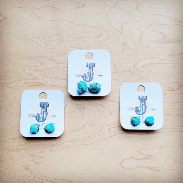 BlueTurquoise Stud Earrings
