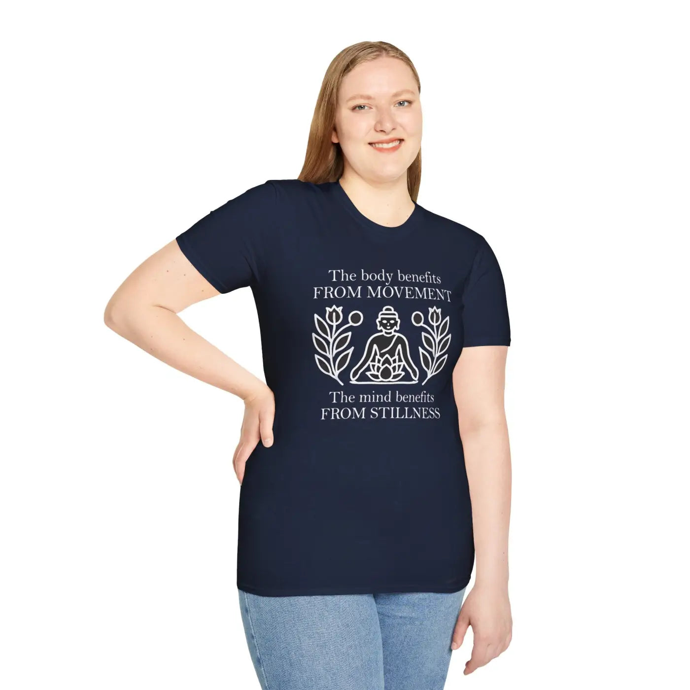 Unisex Softstyle Tee Boldly Balances Mind and Style - DipaliZ