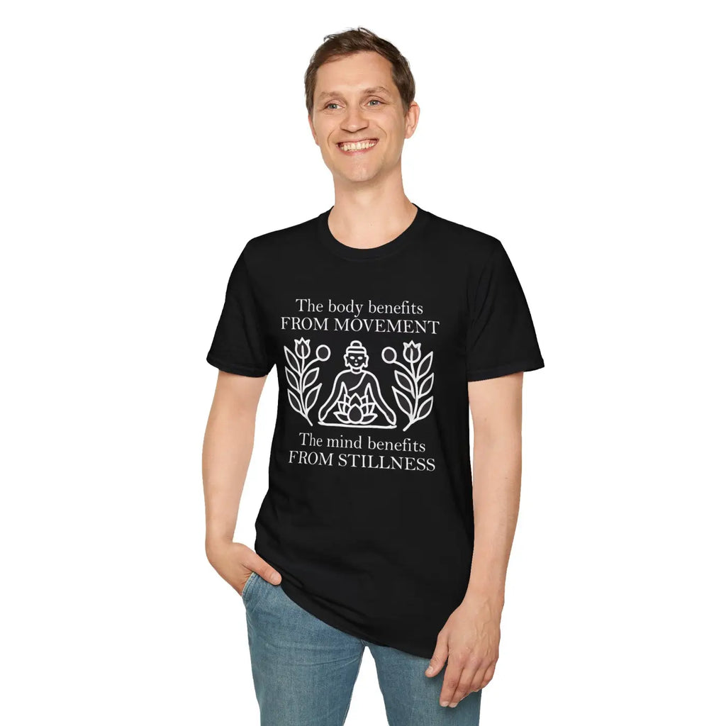 Unisex Softstyle Tee Boldly Balances Mind and Style - DipaliZ