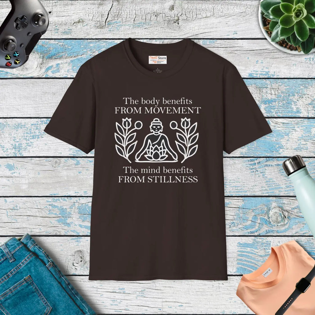Unisex Softstyle Tee Boldly Balances Mind and Style - DipaliZ