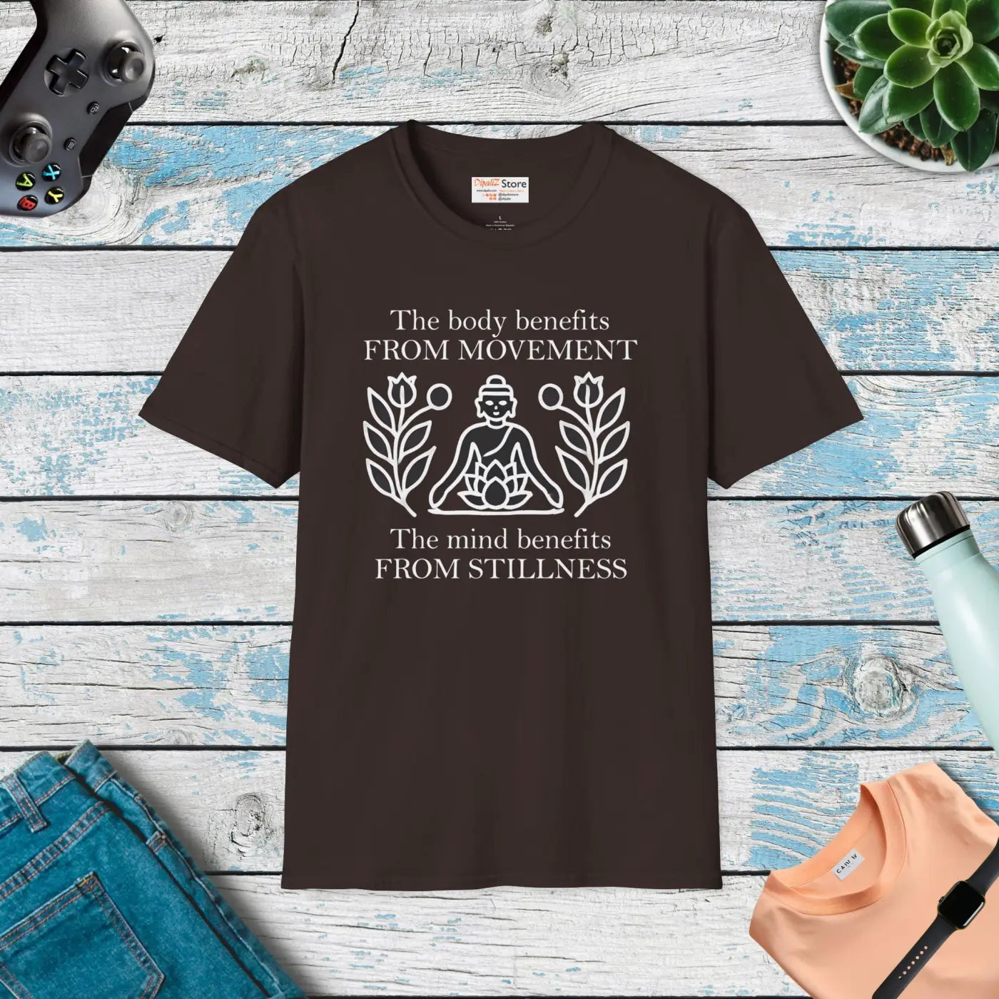Unisex Softstyle Tee Boldly Balances Mind and Style - DipaliZ