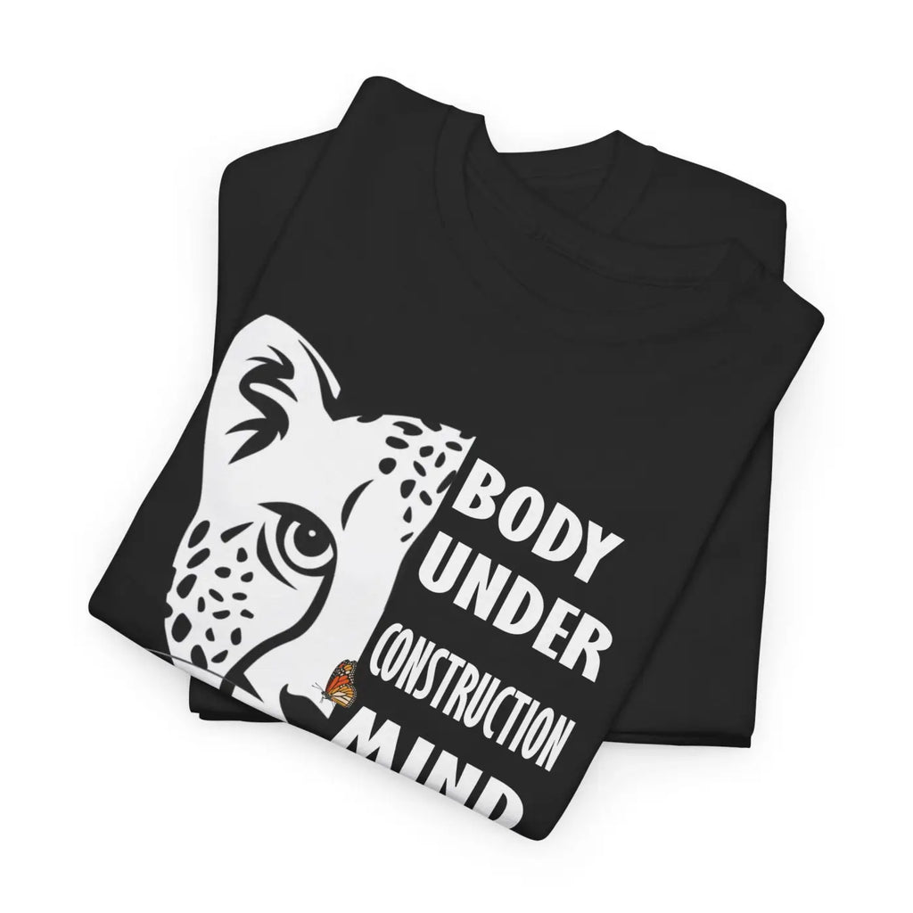 Leopard Unisex Heavy Cotton Tee - Tear-Away Label - DipaliZ