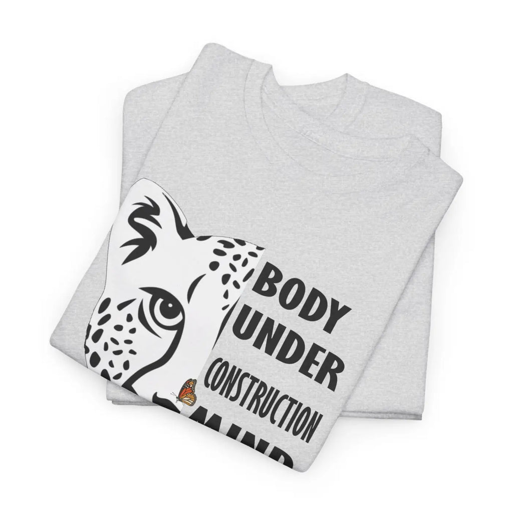 Leopard Unisex Heavy Cotton Tee - Tear-Away Label - DipaliZ