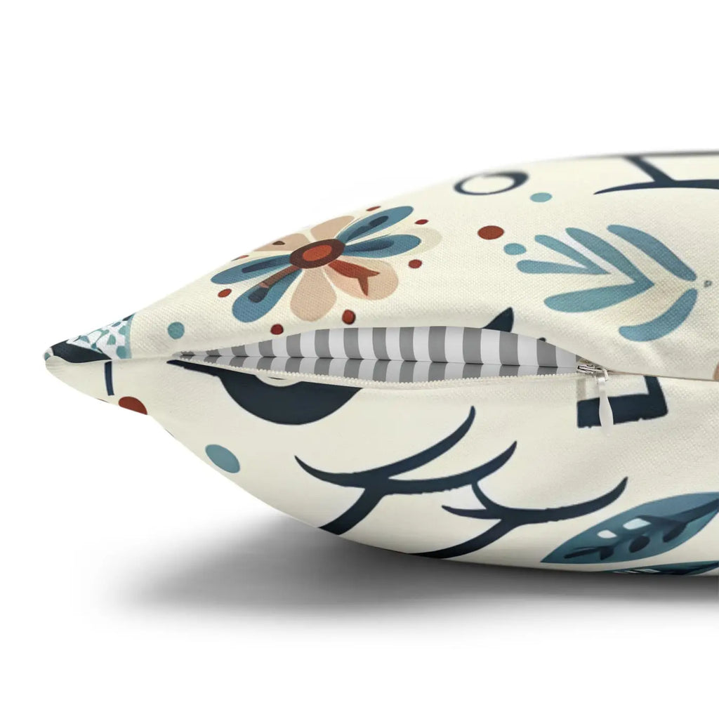 Bohemian Bird Print Pillowcase - Decorative Spun Polyester - DipaliZ