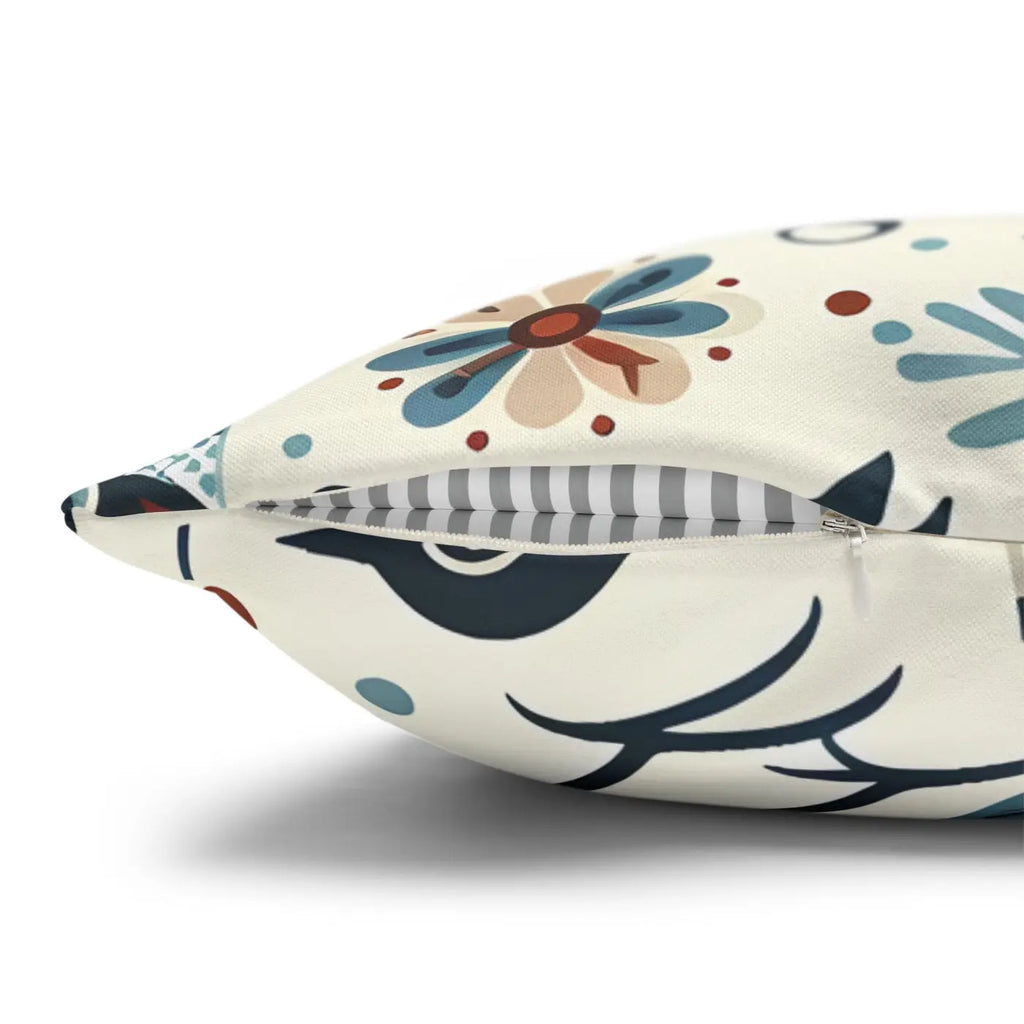 Bohemian Bird Print Pillowcase - Decorative Spun Polyester - DipaliZ