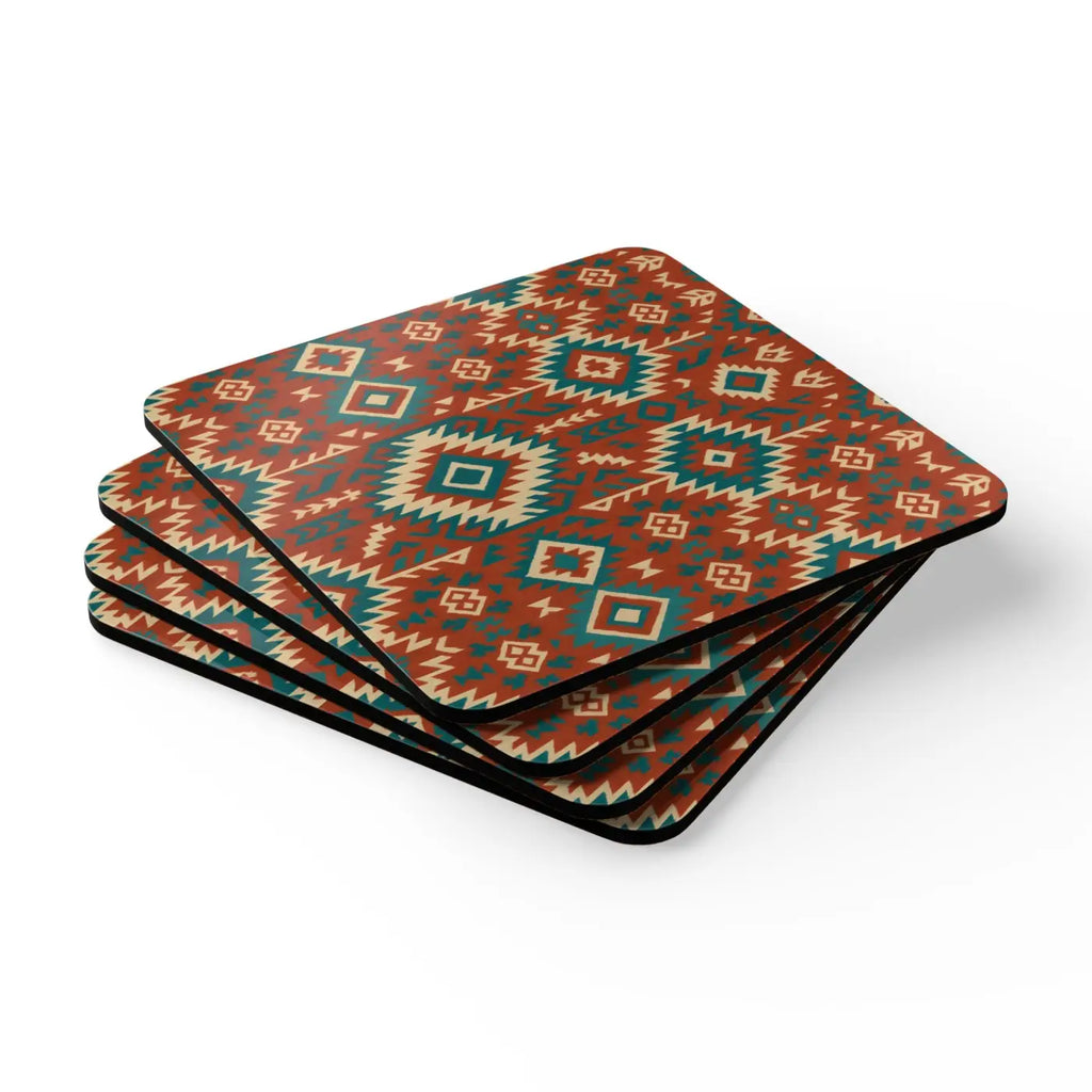Cork Coaster Set - Boho Charm Home Decor - DipaliZ
