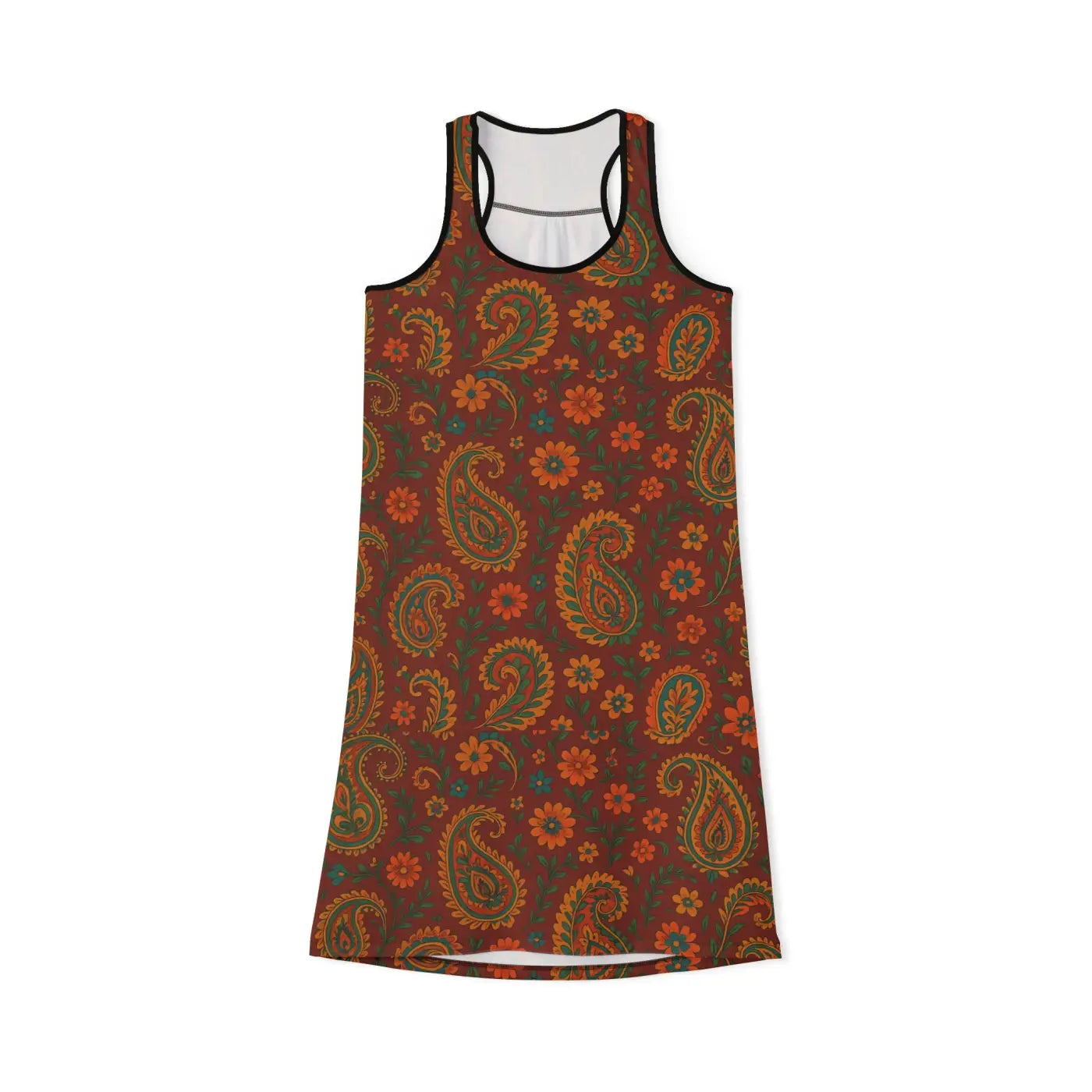 Premium Bohemian Floral Racerback Dress - Summer Style - DipaliZ