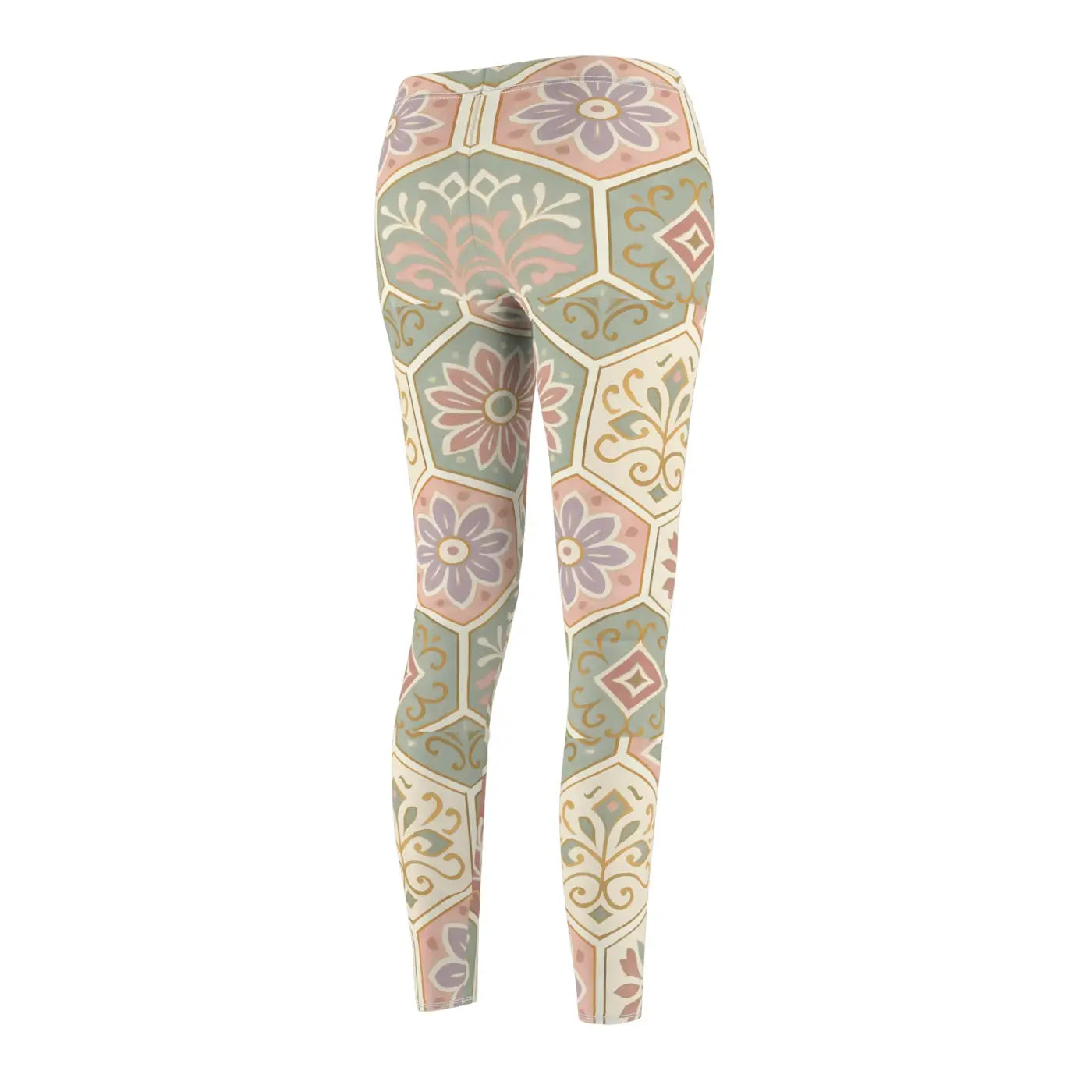 Floral Print Leggings - Premium Bohemian Activewear - DipaliZ