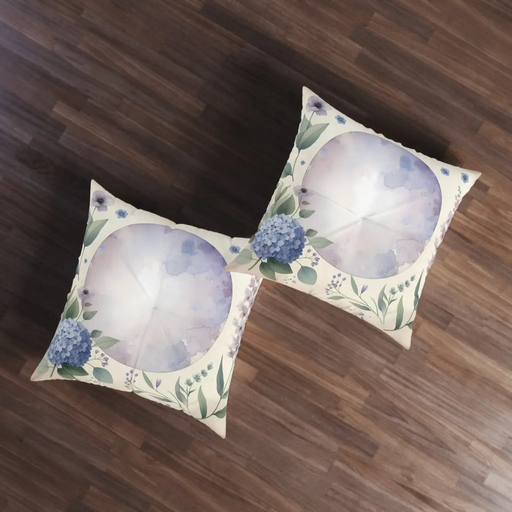 Tufted Floor Pillow - Bohemian Floral Home Decor Gift - DipaliZ