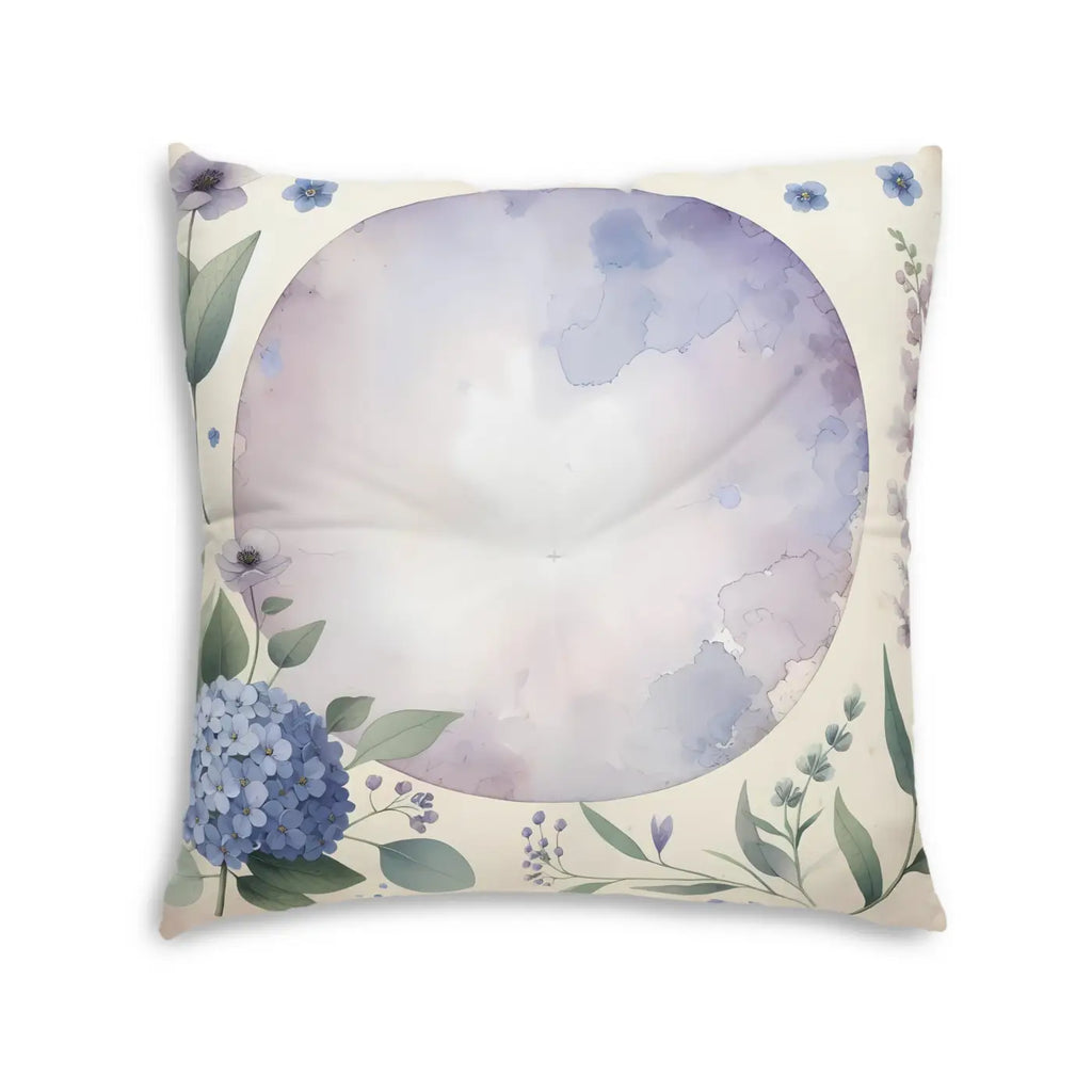 Tufted Floor Pillow - Bohemian Floral Home Decor Gift - DipaliZ