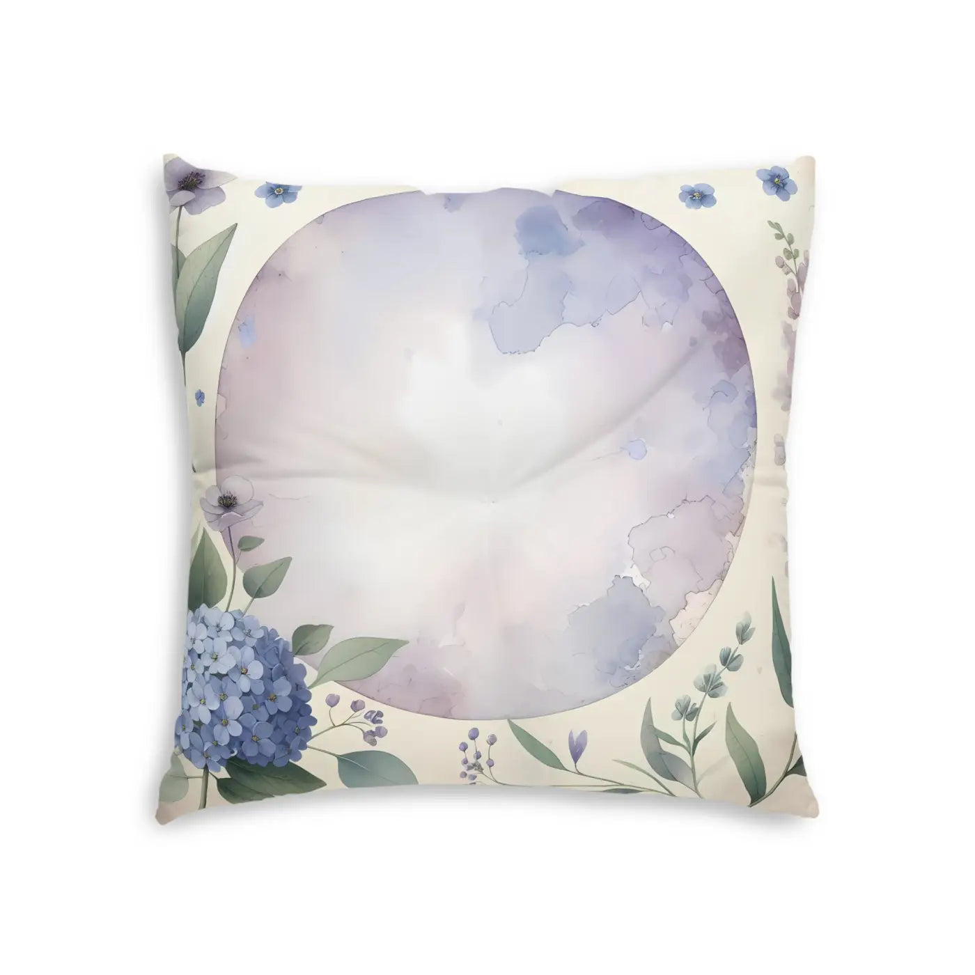 Tufted Floor Pillow - Bohemian Floral Home Decor Gift - DipaliZ