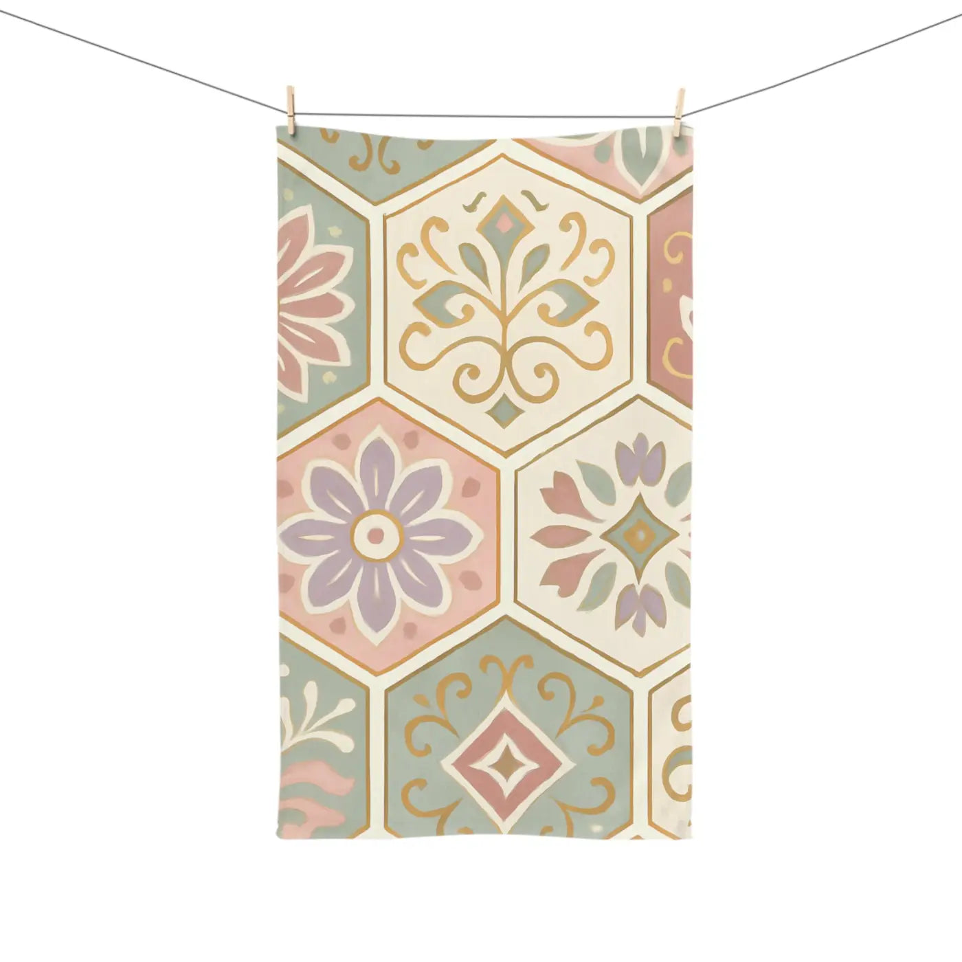 Premium Bohemian Towel - Floral Hand Towel Design - DipaliZ