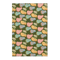 Bohemian Leaf Area Rug - Cozy Boho Warmth for Home - DipaliZ