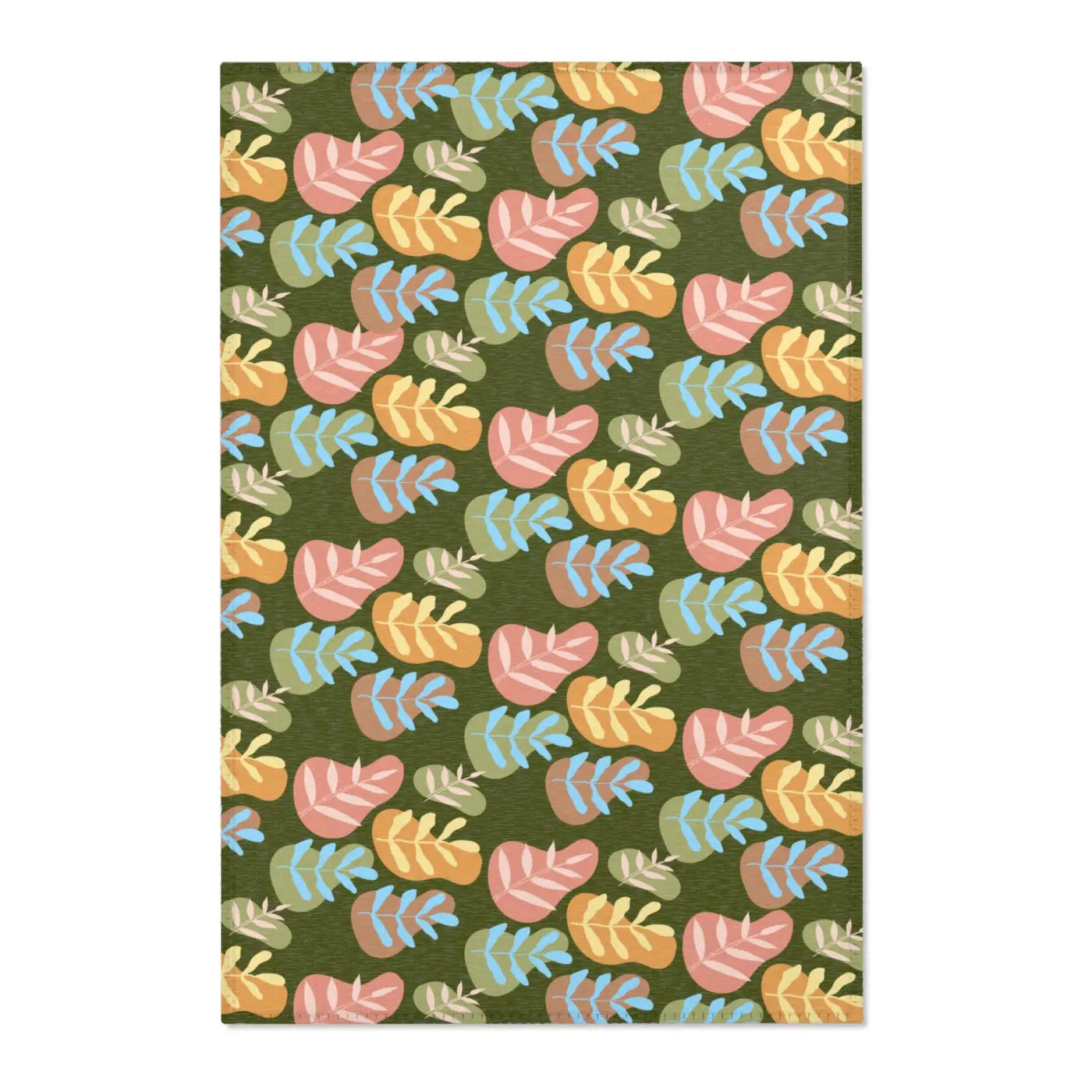Bohemian Leaf Area Rug - Cozy Boho Warmth for Home - DipaliZ