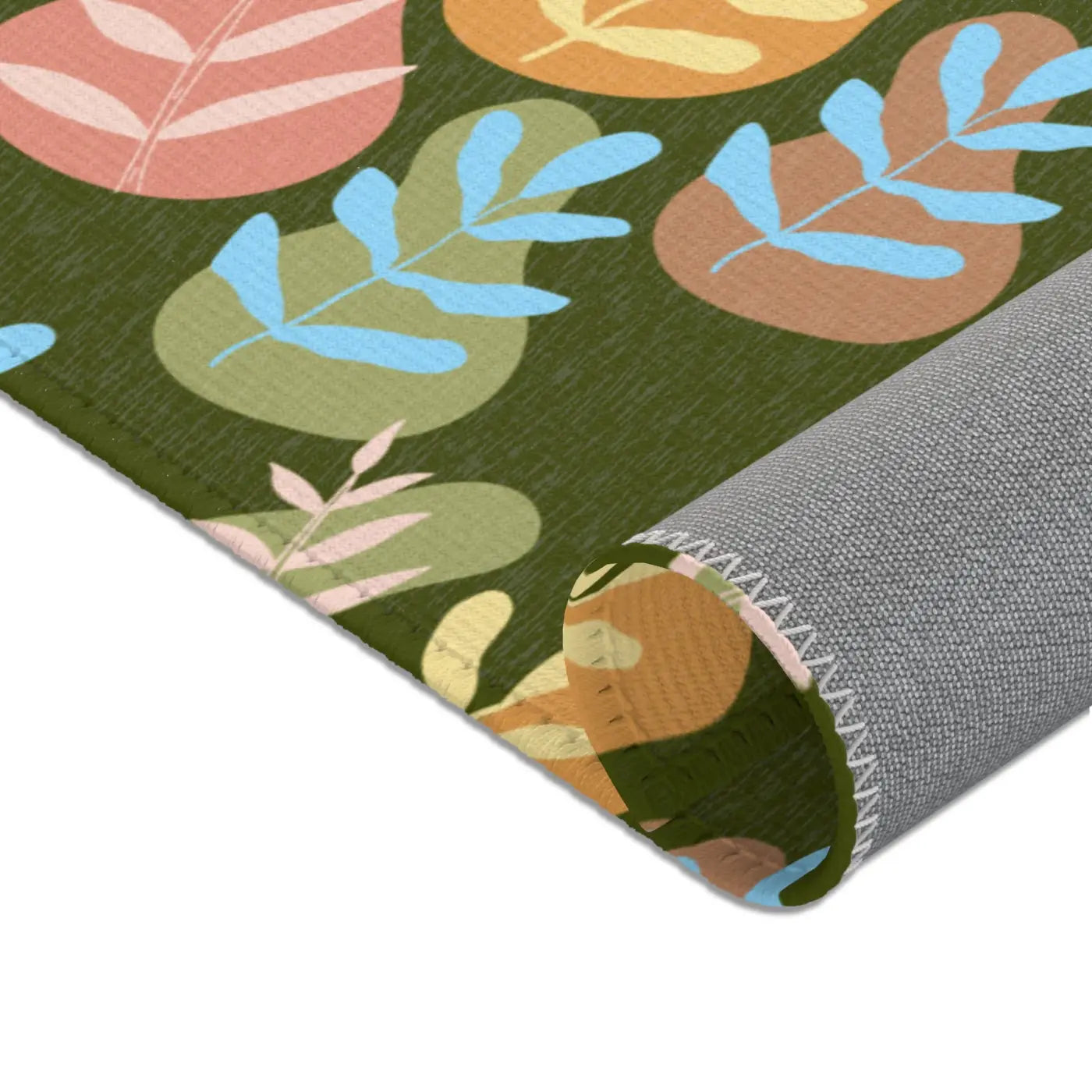 Bohemian Leaf Area Rug - Cozy Boho Warmth for Home - DipaliZ