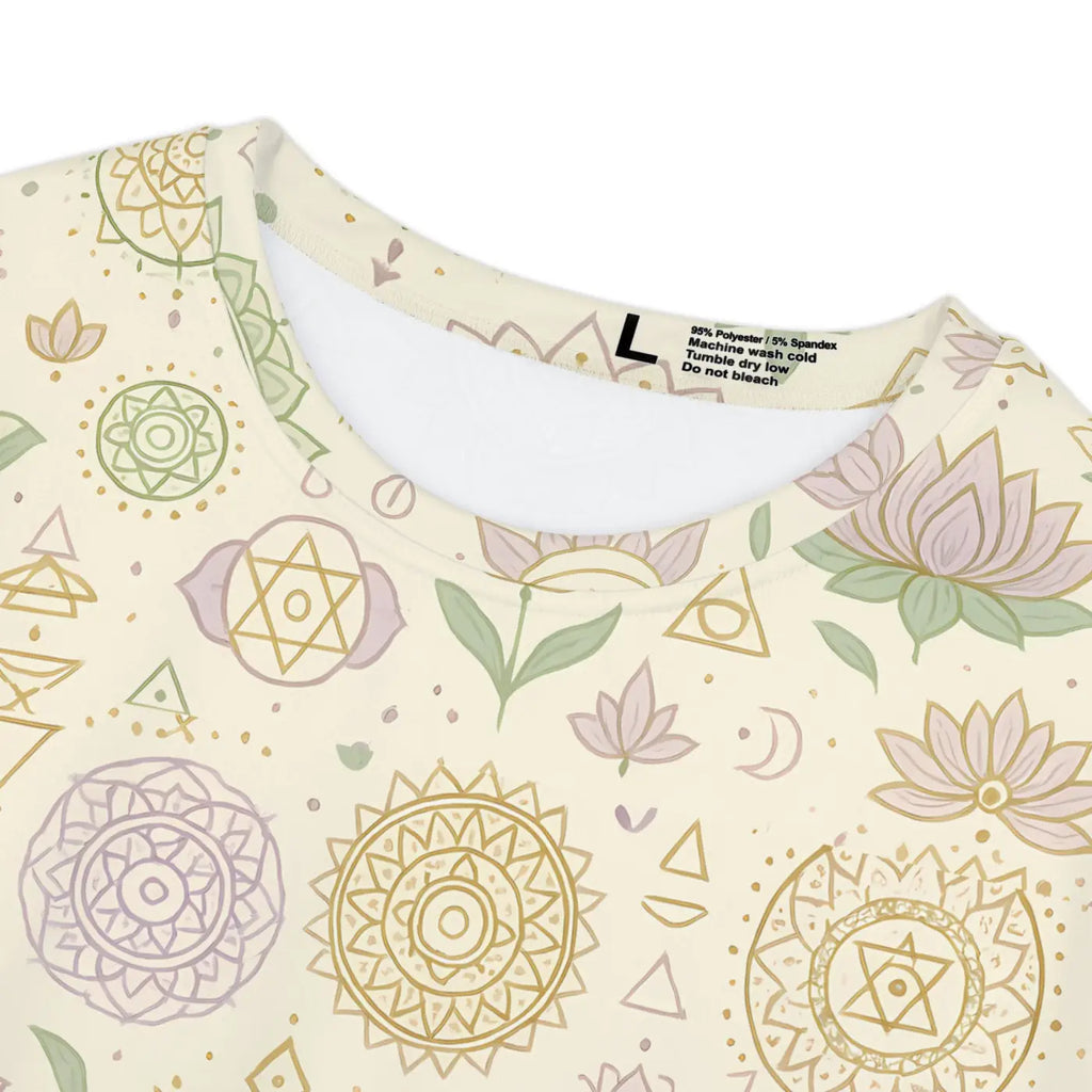 Mandala Short Print Sleeve Shirt - Boho Mindful Style - DipaliZ