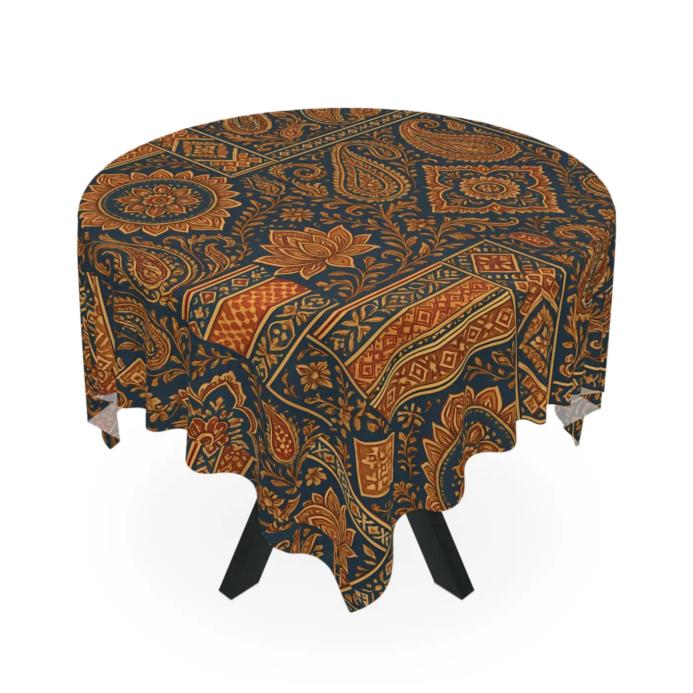 Bohemian Paisley Tablecloth - Boho Chic Vintage Dining - DipaliZ