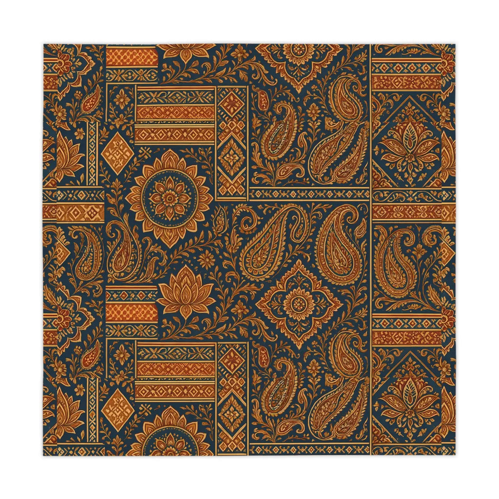 Bohemian Paisley Tablecloth - Boho Chic Vintage Dining - DipaliZ