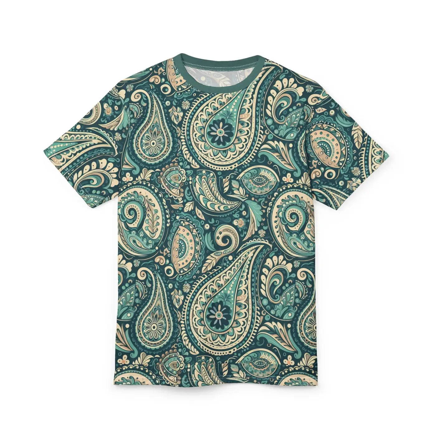 Bohemian Paisley Unisex Cut Sew Tee - Relaxed Fit - DipaliZ