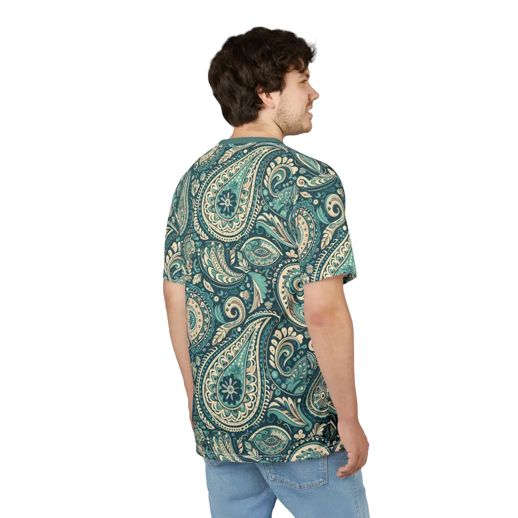 Bohemian Paisley Unisex Cut Sew Tee - Relaxed Fit - DipaliZ
