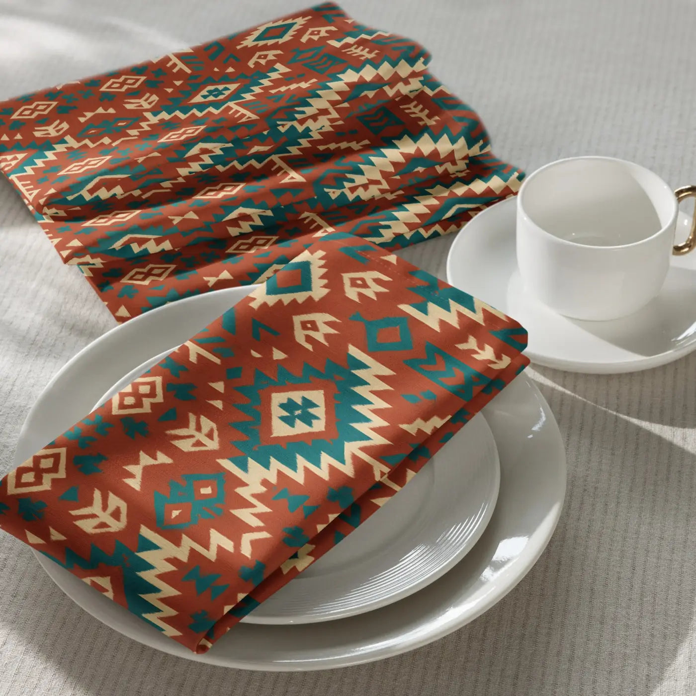 Bohemian Pattern Cloth Napkin Set - Premium Cotton - DipaliZ