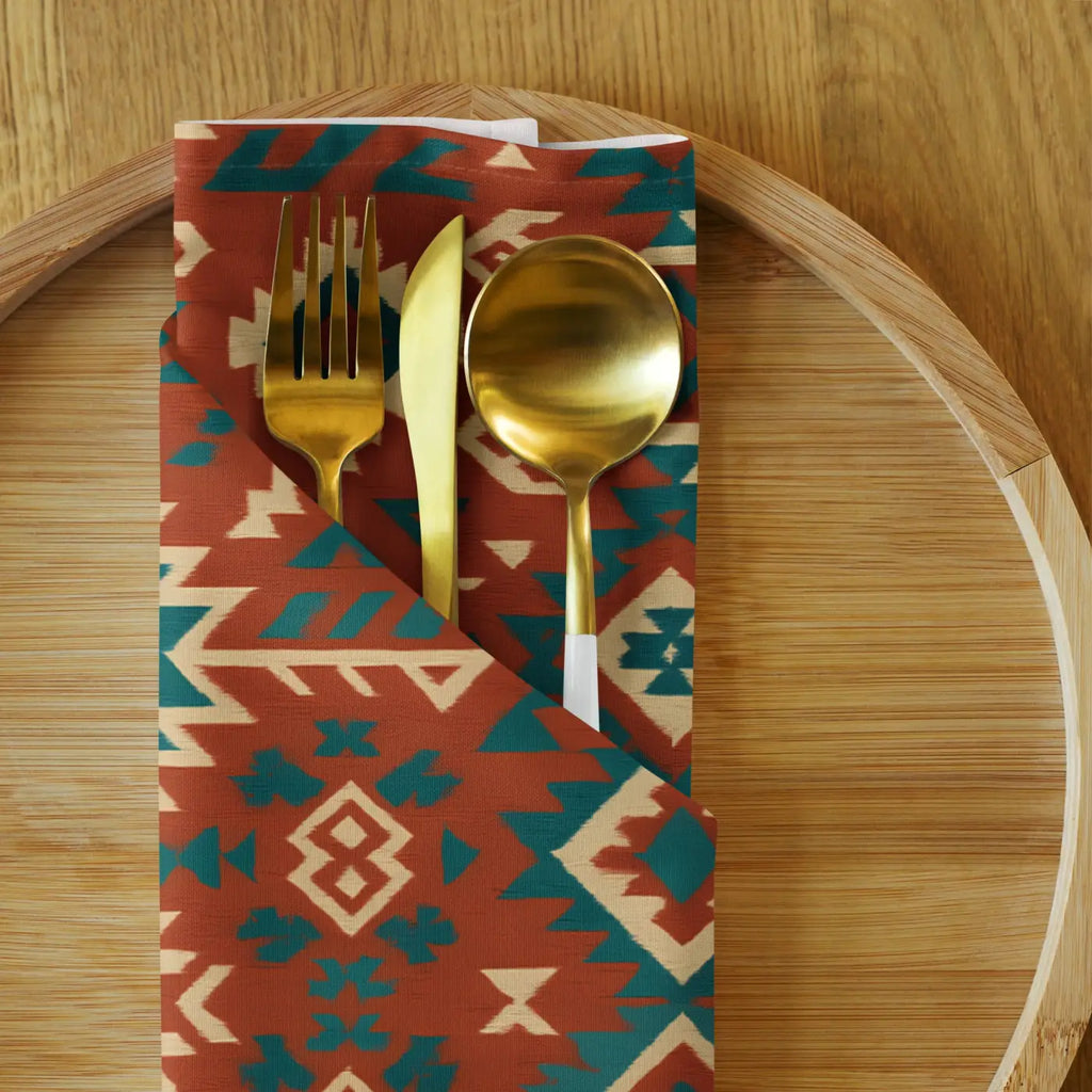 Bohemian Pattern Cloth Napkin Set - Premium Cotton - DipaliZ
