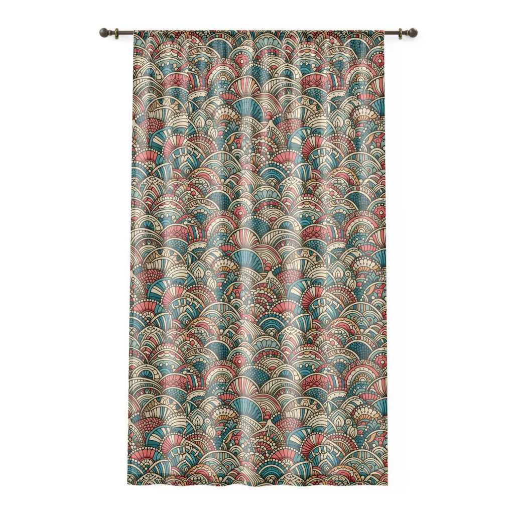 Bohemian Pattern Window Curtain - Cozy Home Decor Style - DipaliZ