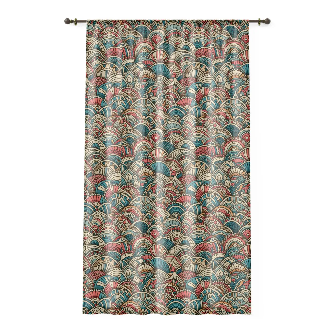 Bohemian Pattern Window Curtain - Cozy Home Decor Style - DipaliZ