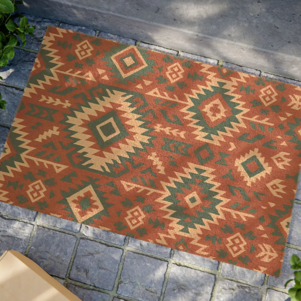 Bohemian Style Doormat - Desert Bloom Cozy Home Entrance - DipaliZ