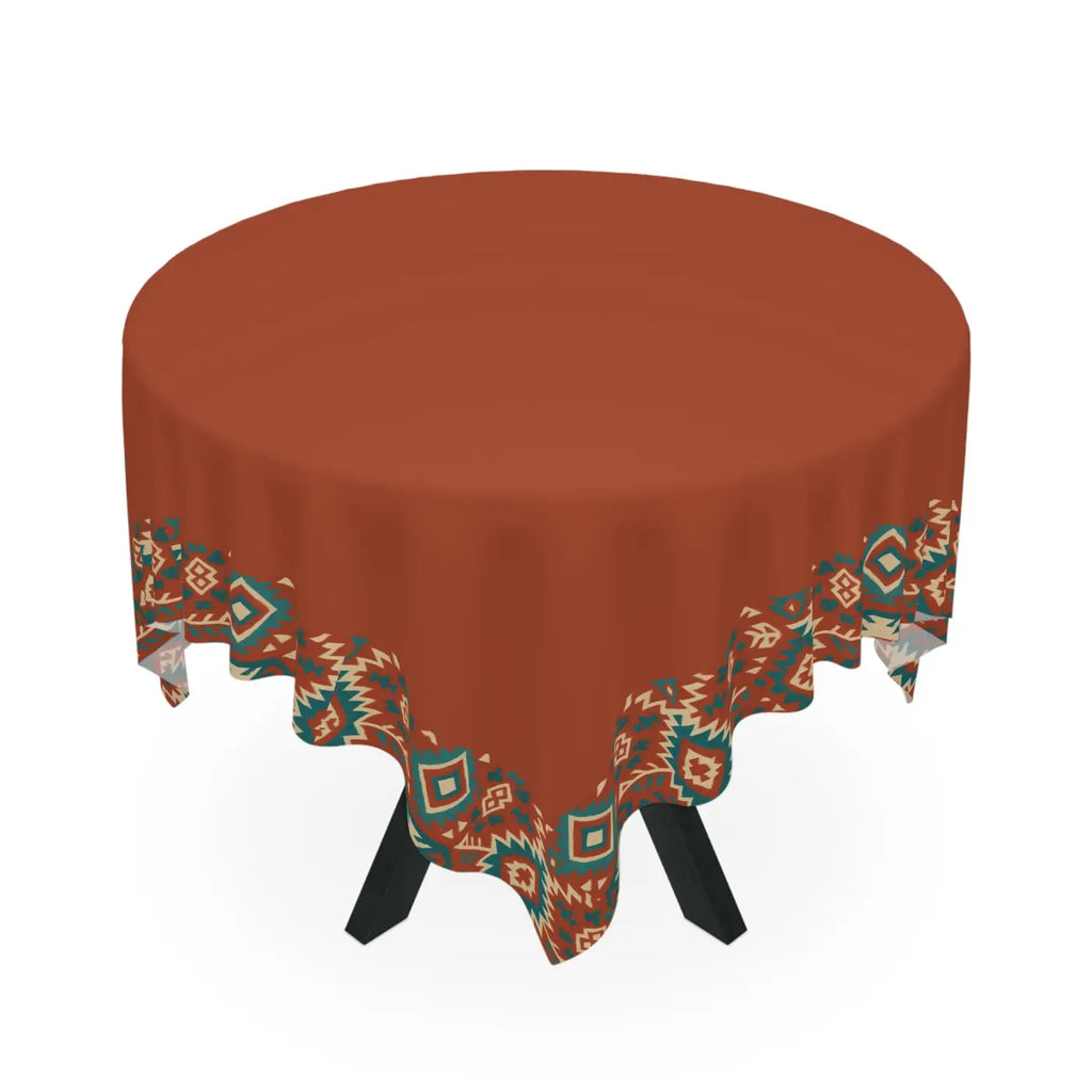 Bohemian Tribal Print Tablecloth - Rustic Dining Decor - DipaliZ