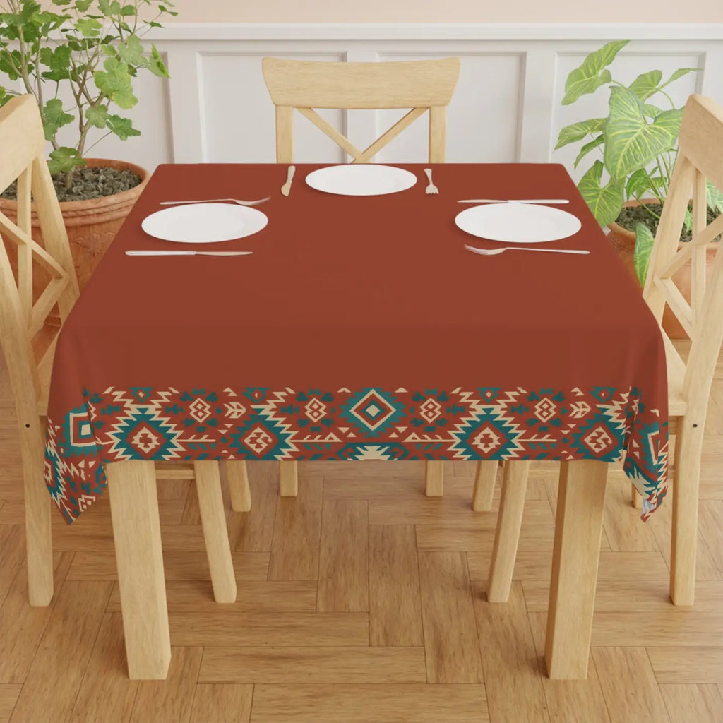 Bohemian Tribal Print Tablecloth - Rustic Dining Decor - DipaliZ