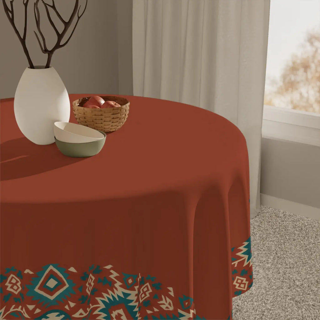 Bohemian Tribal Print Tablecloth - Rustic Dining Decor - DipaliZ