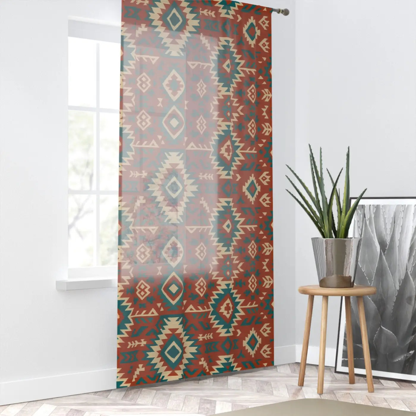 Tribal Print Drapes - Boho Vibes Living Room Curtains - DipaliZ