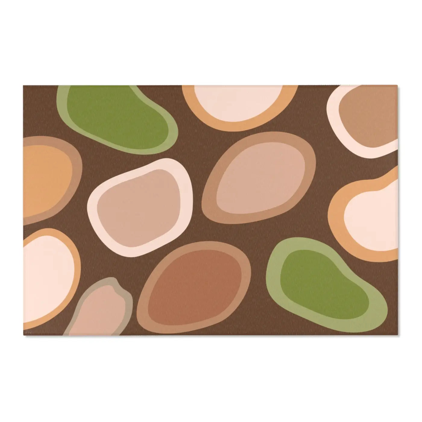 Earthy Chic Mat - Boho Abstract Area Rug - DipaliZ