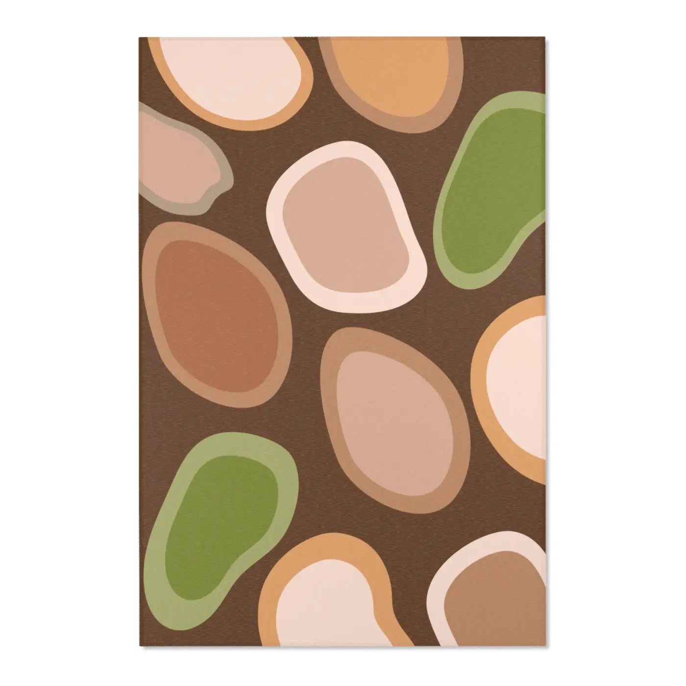 Earthy Chic Mat - Boho Abstract Area Rug - DipaliZ