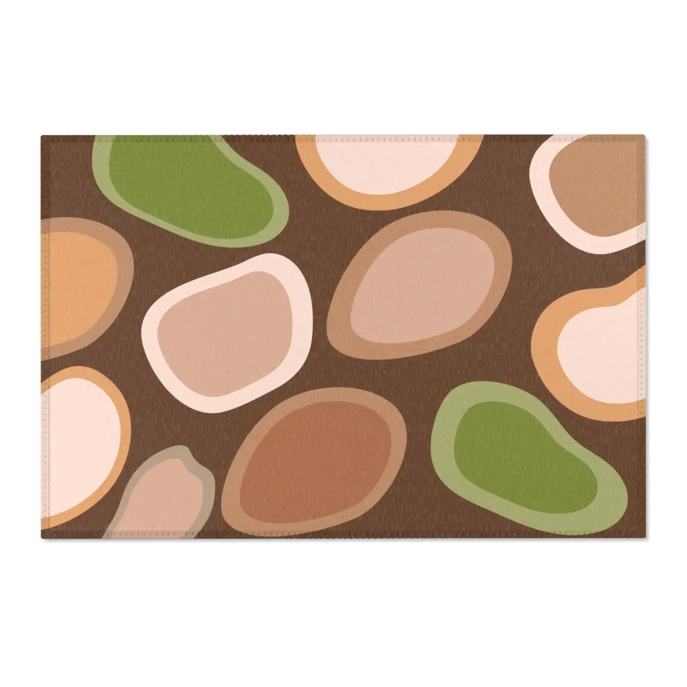Earthy Chic Mat - Boho Abstract Area Rug - DipaliZ