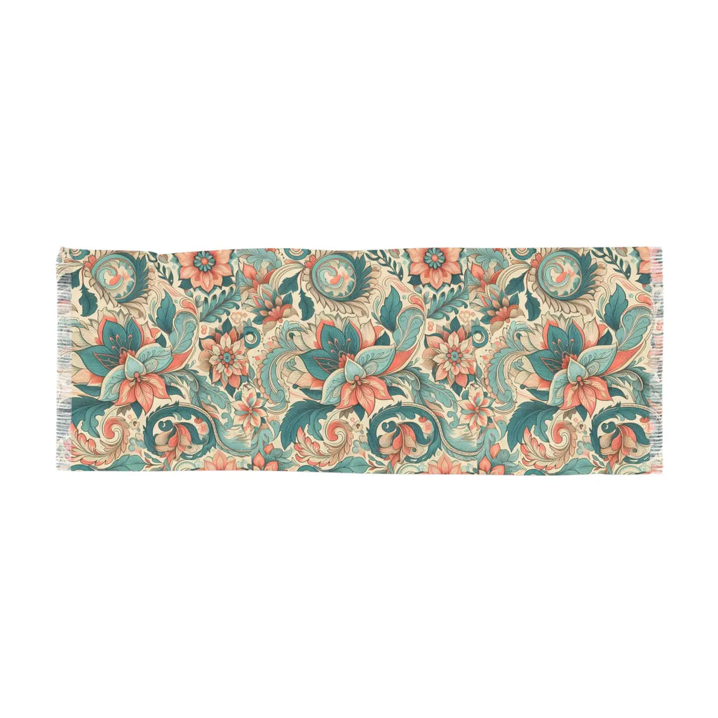 Boho Floral Light Scarf - Elegant Spring Accessory - DipaliZ