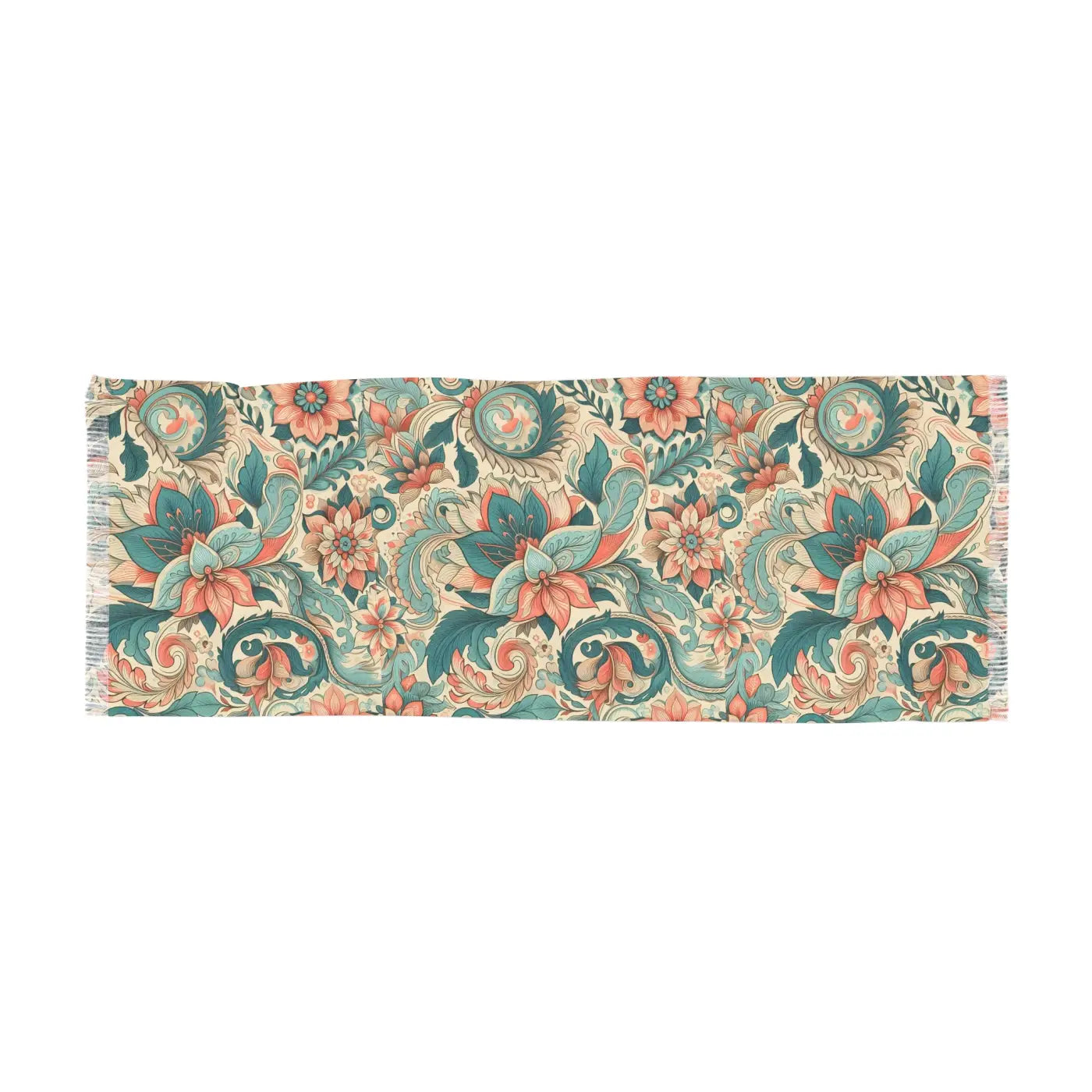 Boho Floral Light Scarf - Elegant Spring Accessory - DipaliZ